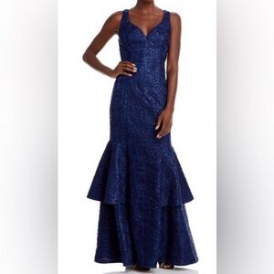 Aidan Mattox tiered sweetheart neckline gown worn once , excellent condition